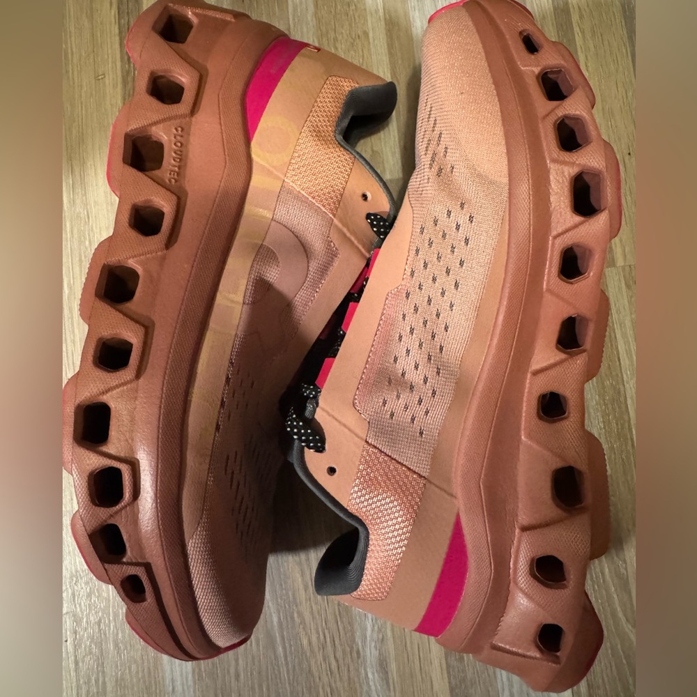 Pink cloud monsters sneakers